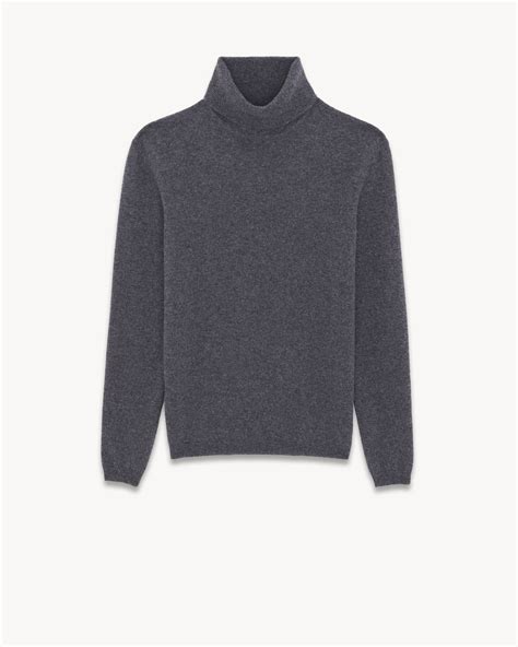 ysl mens cashmere turtleneck black|Saint Laurent.